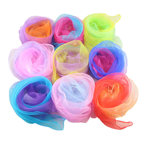 12 PCS- Skjerf for kvinner Lett sommer skjerf for kvinner Dressy Langt tynt skjerf Sjal (Lys stil