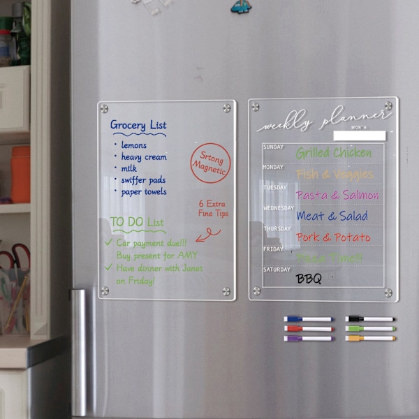 2-pack akryl transparent tavla i olika färger Alternativt splittersäkert genomskinligt surfplattebord