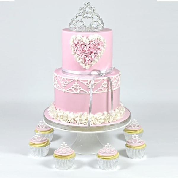 4 stk Krone Kakeformer Sett Tiara Fondant Kutter Krone Og Prinsesse Krone Form