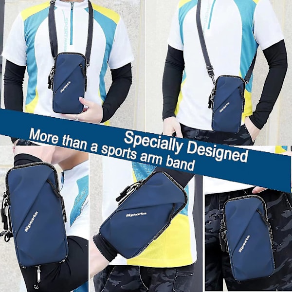 Mobiltelefon Armväska, Sport Armväska För Löpning Vandring, Liten Crossbody Axelväskor Väska Med Armband