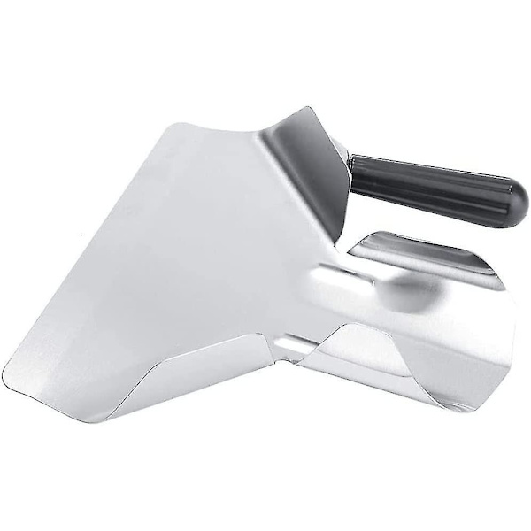 Pommes Frites Skovl, Rustfrit Stål Frit Bagger Scooper Chip, Rustfrit Stål Pommes Frites Skovl Med Dobbelthåndtag, Pommes Frites Bagger Med Højre Hånd Z