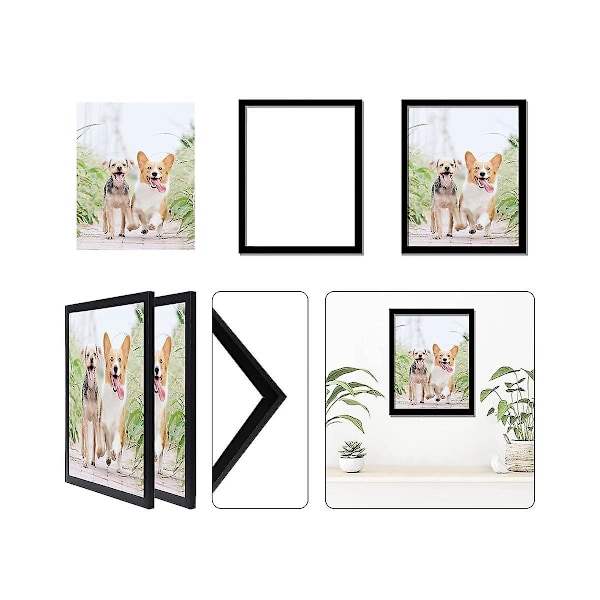 8x10 Bilderamme, Bilderammer for 8 x 10 Foto Collage Poster Sertifikat Vegg Horisontal Vert