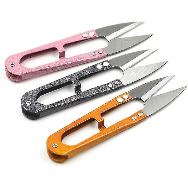 Bonsai beskjæringssaks Beskjæringssaks Saks for knopp og blader Trimmer Garn Trådkutter Mini Små Saks Trimming DIY Supplie(6stk, Flerfarget)