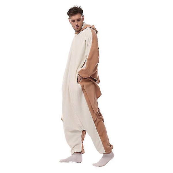Eleimos Halloween Flygande Ekorre Onesie för Kvinnor Män Vuxen Djur Kigurumis Pyjamas Tecknad Pyjamas Hemmakläder Cosplay Kostym Hög Kvalitet S Fit 145-158cm