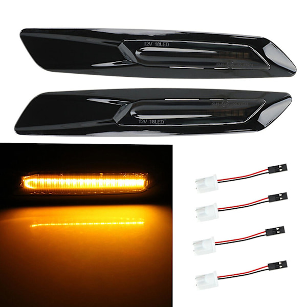 2 kpl Cat Turn Signal Light Led Car Dynamic Side Marker Blinker Light Signal Lamp For- E60 E61 E81 E