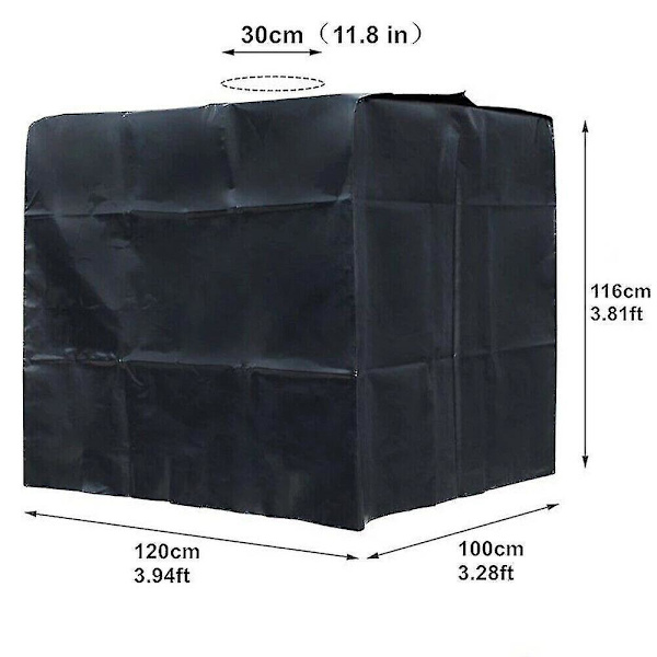 Regn Sol Beskyttende Hætte Cover Fit Til Vand Tank 1000 Liter Ibc Container Folie