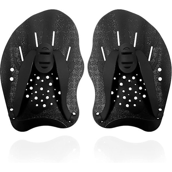 Swim Paddles Hand, Swim Paddles For Lap Swimming - Swim Hand Paddles With Adjustable Straps,(1 Pair)