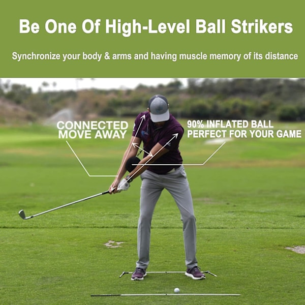 Golf Smart Ball, Swing Training Aids, Portable Impact Ball Ultra-light, Inflatable Posture Correction Tool With Inflator Included