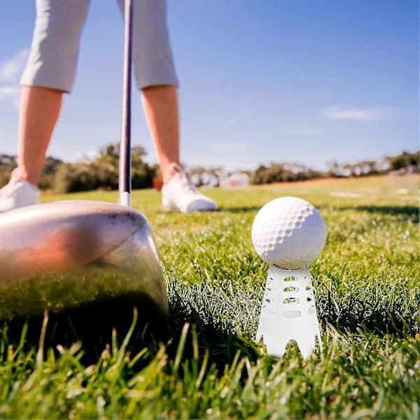 Plastic Golf Tees for Home Simulator, Golf Tees for Outdoor and Indoor Use, Simulator Training, Practice Mat, Golf Tees-ZZY White White