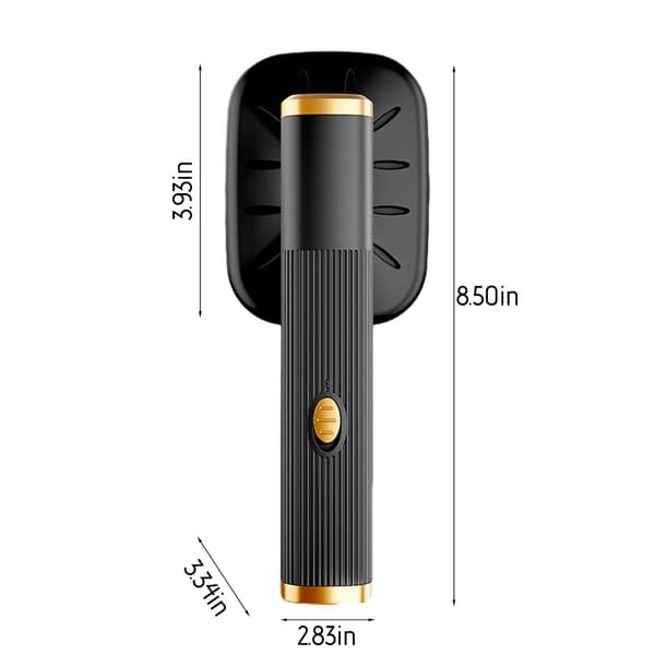 Bærbar Mini Dampstrygejern - 180掳 Roterbart Rejsestrygejern (Sort) Black Free Size