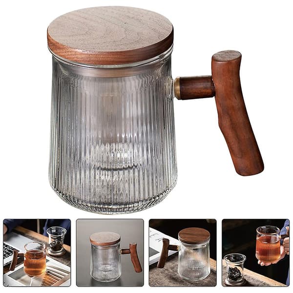 Teemugg Glas Hem Vattenkopp Glas Drickmugg Hem Drycker Kopp Dryckeskopp