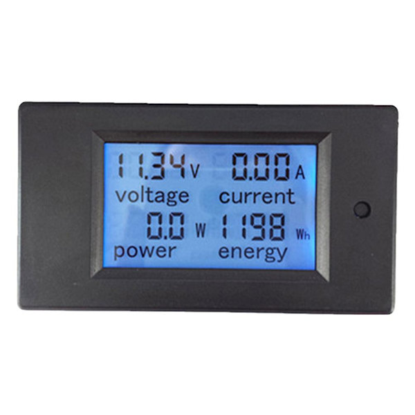 DC6.5-100V 20A LCD DC Multifunktionel Digitalt Display Elektrisk Parameter Måler