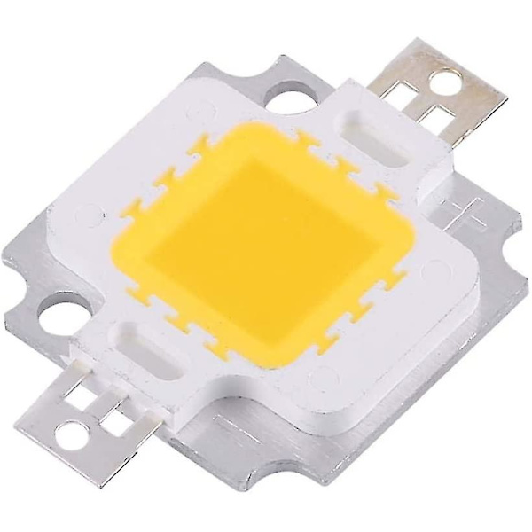 10 st COB LED-lampor, 10 W LED kall/vit chip SMD COB DC 9-12 V för utbyte av glödlampor