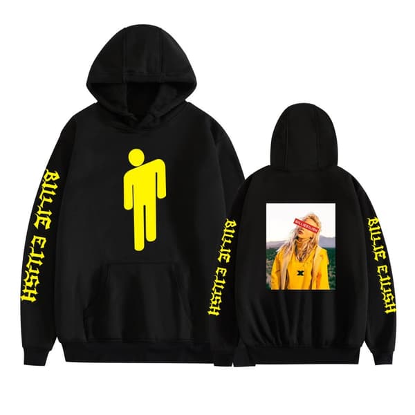 Billie Eilish Unisex Hettegenser Estetisk Hoodie Grå A Gray A S
