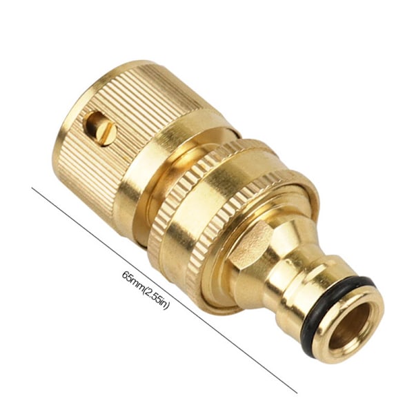 Brass Hose Connector Hose End Quick Connect Fitting Hose Pipe Quick Connector For Gardening Home Garden Water Gun