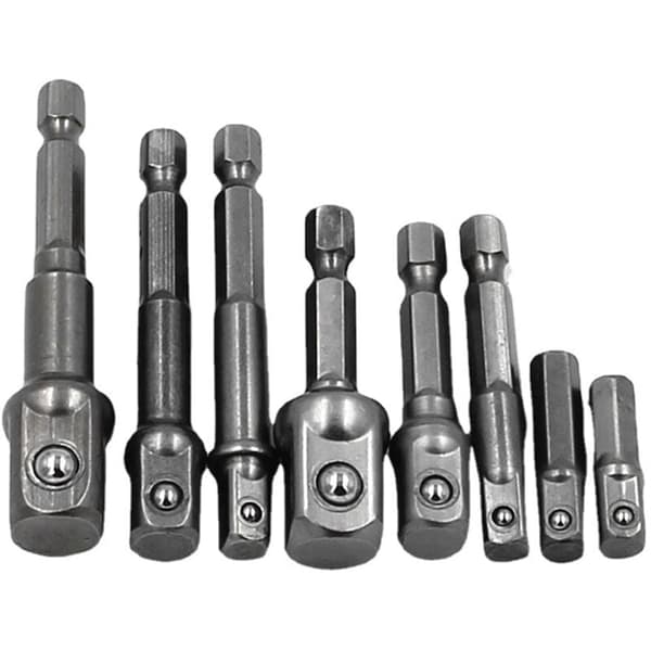8 stk. MC Skruetrækker Forlængerstang Krom Vanadium Stål Hex Skaft Bor Bit Sæt Holdbar Socket Adapter til DIY