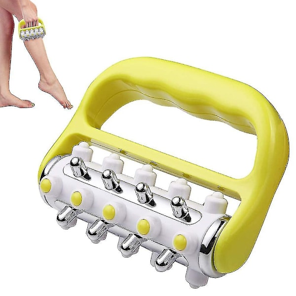 Rullmassageapparat, Mini Trigger Point Djup Självmassage (gul)