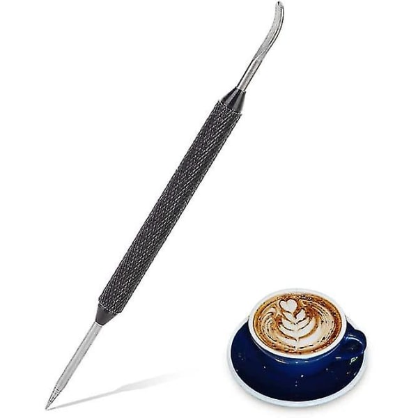 1 stk. Rustfrit Stål Kaffe Kunst Pen, Latte Kunst Pen Nåle, 14 cm