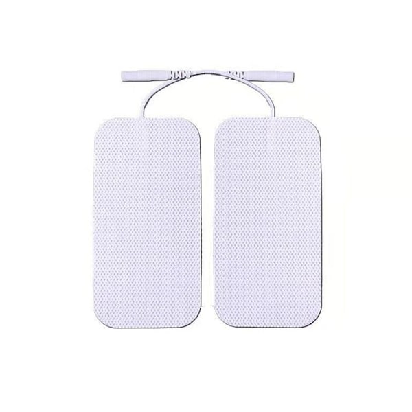 5*9cm 12pcs White cloth Re-Usable Self Adhesive Electrode Pads Fabric Backed Pads with Gel a hypoallergenic cloth backing