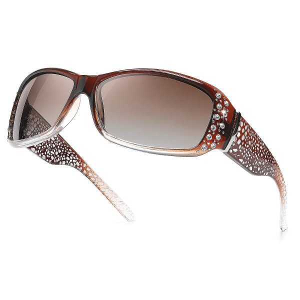 Ladies Polarized Sunglasses With Rhinestones