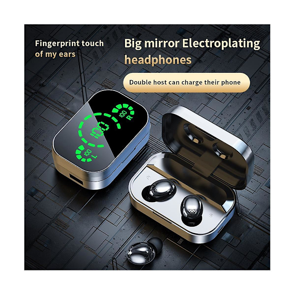 Yd04 Trådlösa Bluetooth-hörlurar Led Digital Display Headset In-ear Bluetooth 5.3 Headset Sport