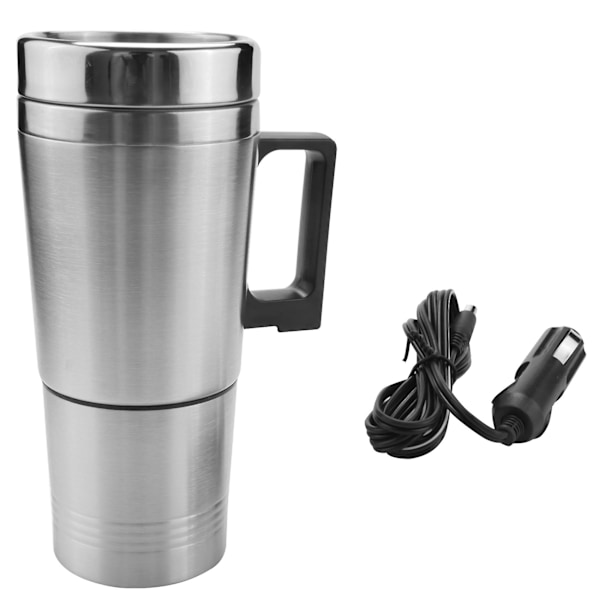 Bilvärmare Vattenkokare, Enkel 12v 300ml Bärbar I Bil Kaffe Maskin Te Kanna Fordon Värmekopp Lock O