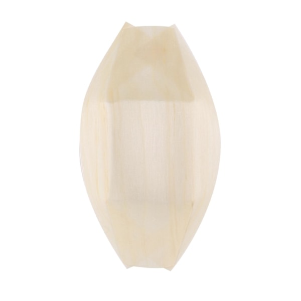250x Finger Food - Skåle, \"båd\" Biologisk nedbrydeligt træ 11 cm x 6,5 cm