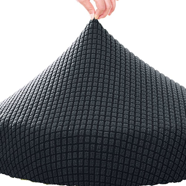 Elastiskt Stolsöverdrag Förtjockat Runt Skydd dark gray