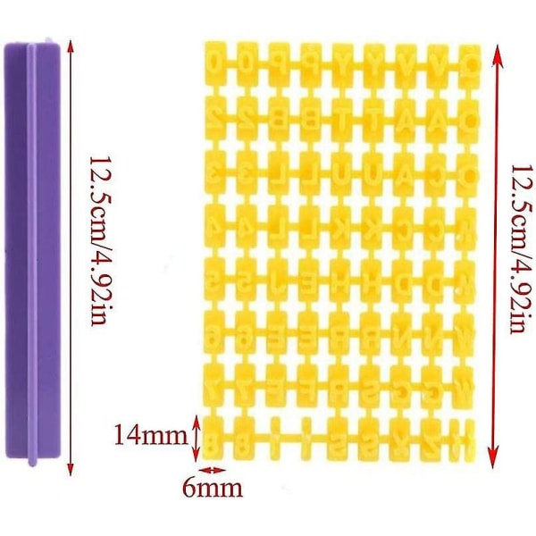 1 sæt kagestempler, DIY bagekageform, tal-alfabetstempler