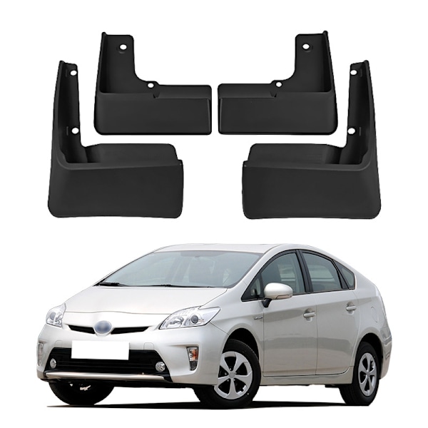 Set of 4 Black Front and Rear Side Mud Flaps Splash Guards Compatible Sedan operate well in all harsh environments