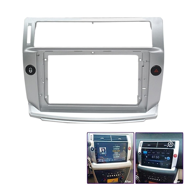 9 Tommers Bil Fascia Radio Panel DVD Panel Dash Kit Install Adapter Konsoll Ramme For C4 C-triomphe C-