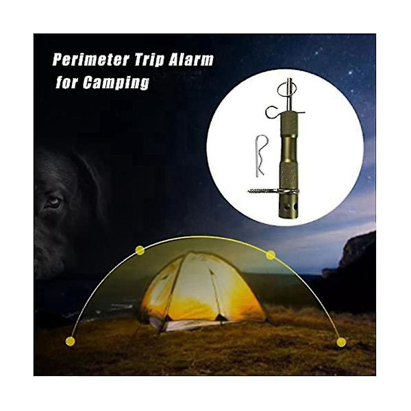 Perimeter Trip Alarm, 12 Gauge Camping Trip Alarm Trip Wire Alarm Device, Early Warning Security Sy