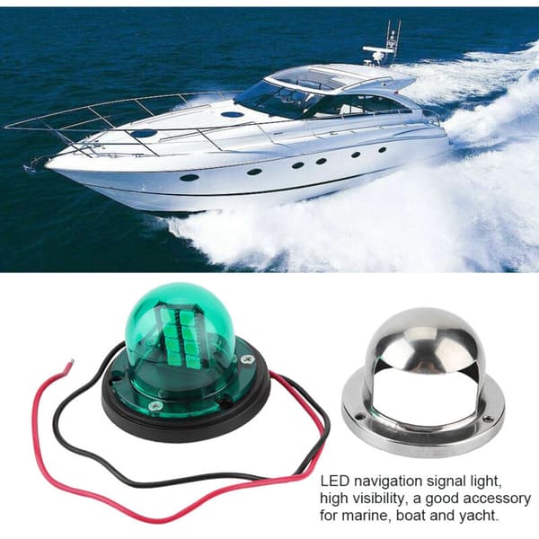 1 par rød og grøn LED navigationslys til båd yacht tilbehør