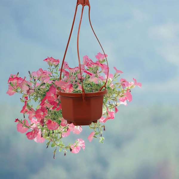 15 sett med kaffehengende plantepotter, plastplantere med dreneringshull også enkle å vaske og gjenbruke（15 * 9cm）