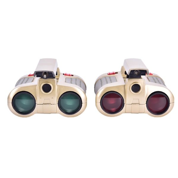 Legetøjsteleskop 4x30mm Night Vision Viewer Overvågningskopi Kikkert Teleskop Lysfokusering til børn Uden batteri Red