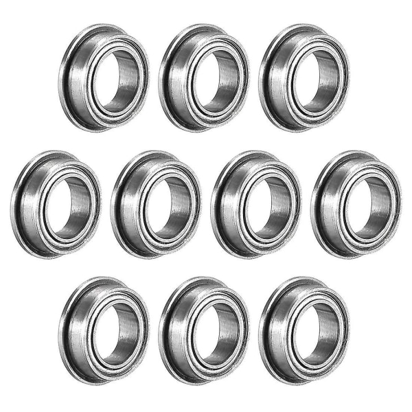 10 stk. Mf85 flens kulelager 5x8x2,5mm dobbel dobbel metallskjermet (gcr15)