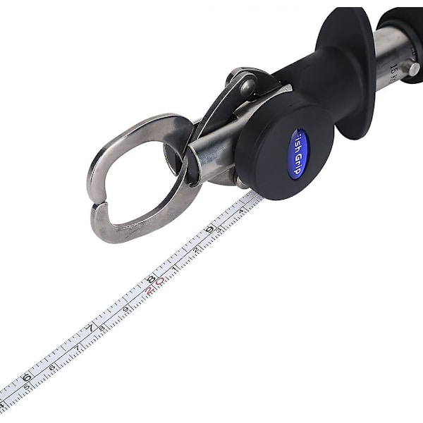 Fiskegrip Fiskläppgrepp Fiskhållare Med 1m Måttband 15kg Viktskala