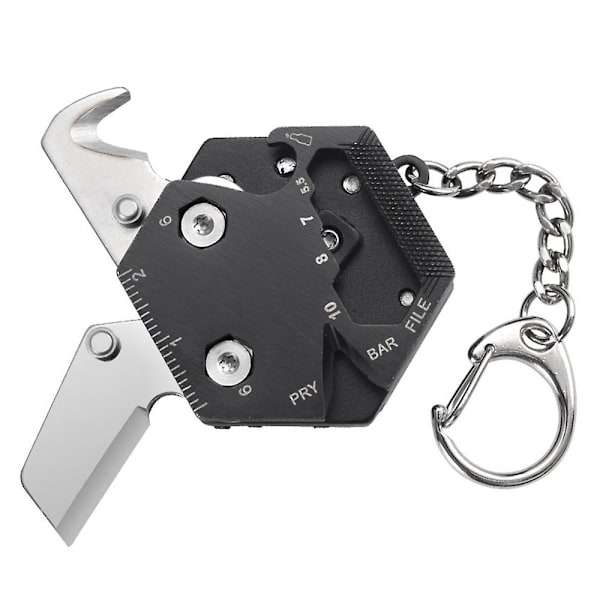 Fold Mini Gear Multifunksjonelt Verktøy For Camping Kniver Skrutrekker Flaskeåpner