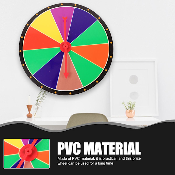 DIY Fest Hjul Lykkehjul Formuehjul DIY Spil Hjul Rekvisit til Fest Uddannelse
