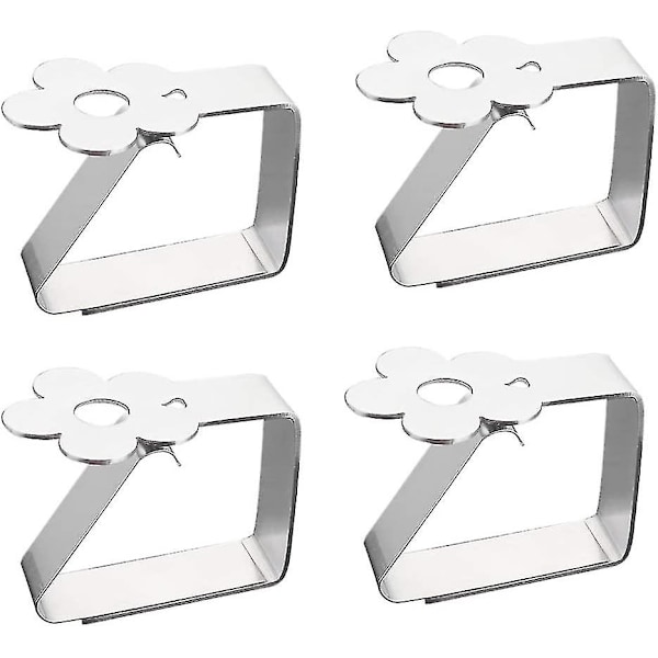 8 stk. dugeclips, rustfrit stål dugeclips, sommerfuglemotiver