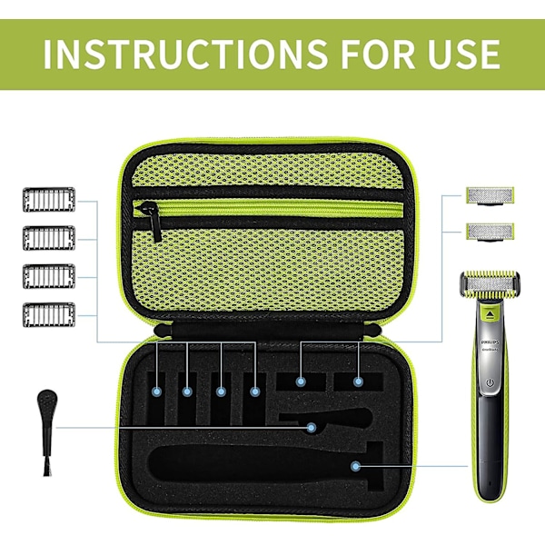 Laukku Philips One Blade Face Qp2520, Qp2630, Qp2530, Qp2620 -parranajokoneelle
