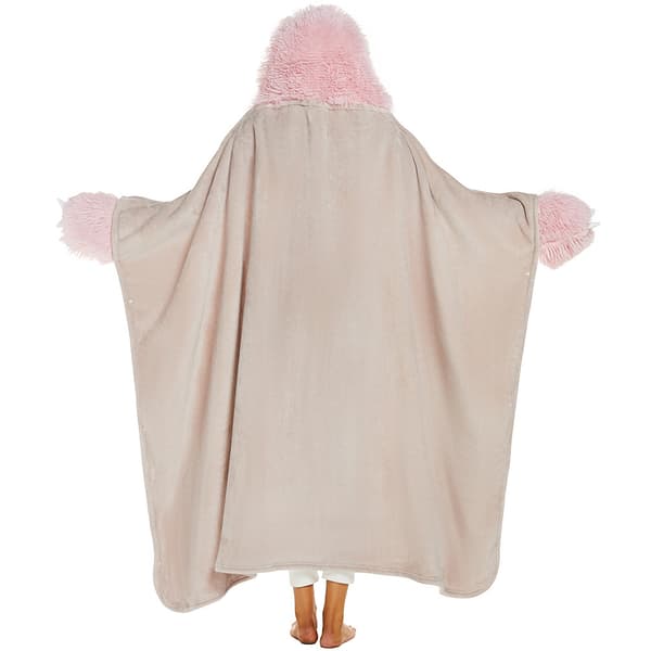 Kosete dovendyrpledd, bærbart mykt, fluffy plysjteppe for kvinner, sofa