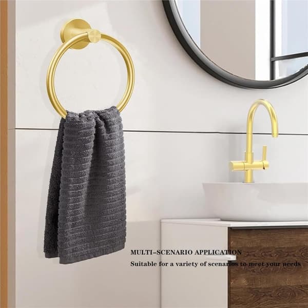 Håndklering - Rund moderne håndkleholder - 14,5 cm