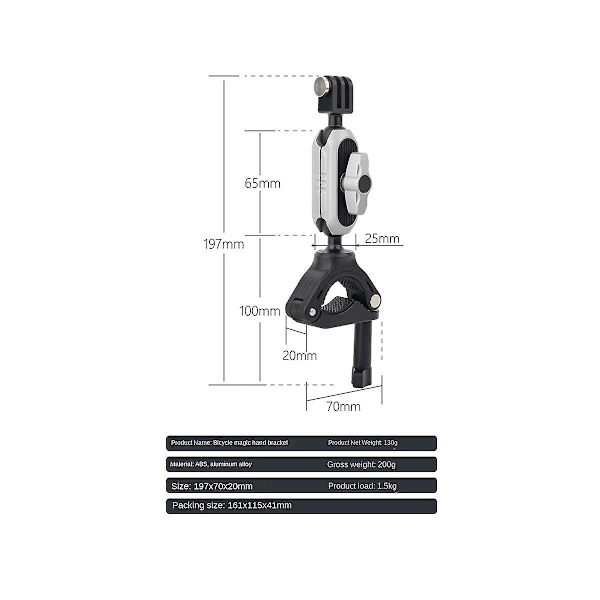 For 11 10 9 Action Camera Motorcycle Holder Accessories Handlebar Mount Bicycle Bracket