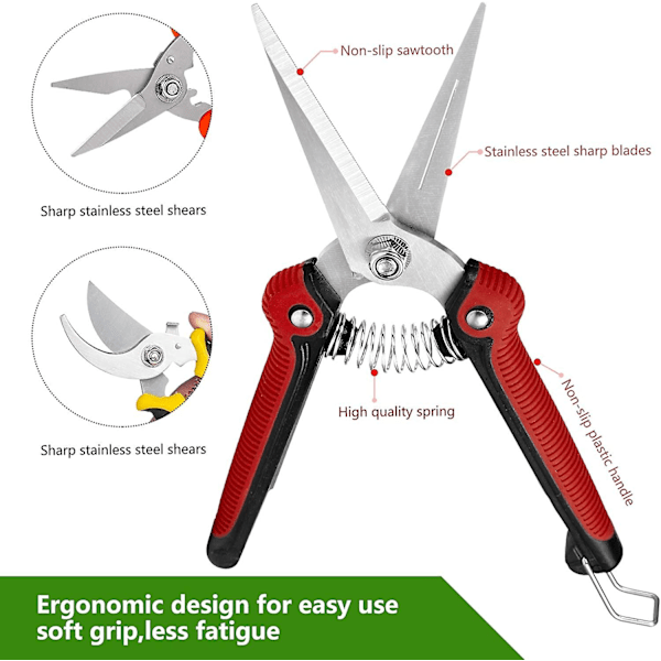 3 st sekatörer saxar, handträdgårdssaxar för bonsai, trädgårdssaxar, trädgårdssaxar