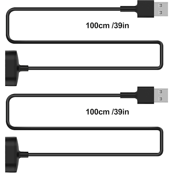 [2 stk.] Opladerkabel til Fitbit Inspire Hr, til Fitbit Inspire