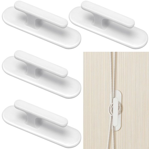 4 stk. Sikkerheds-Persienner Snore-Twistere - Vindue Snore-Wrap Klemmer - Persienner Snore-Holder - Gardin Snore-Opruller - Baby- & Børnesikring