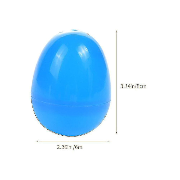 50 st plastpåskägg tomma påskägg presentförpackning äggskal slumpmässig färg