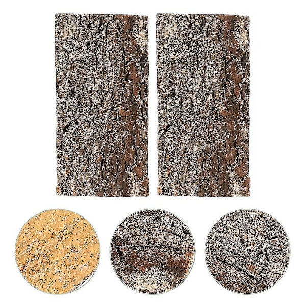 2 stk. terrarium reptiler kork reptil solbad platform reptil tank plade terrarium bark dekoration