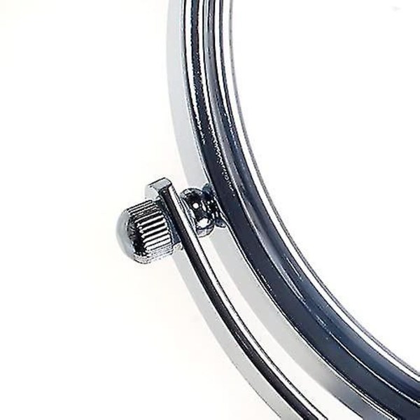 10x Förstorande Smink Spegel, 6 Tum Kompakt Stående Kosmetisk Spegel, Krom, 100% Och 1000% 360 Roterbar, Högkvalitativ Bordsspegel, Tkd3102-10x